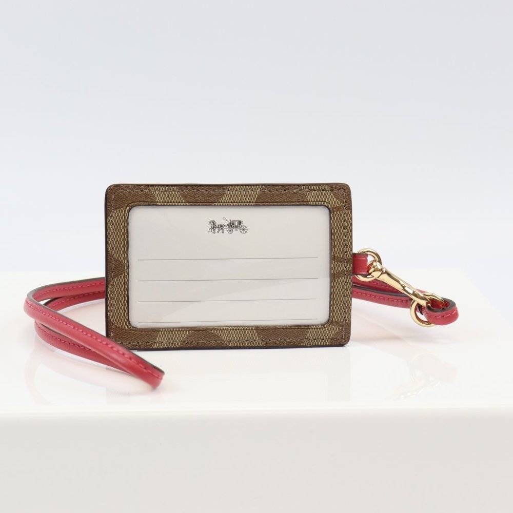COACH 63274 ID LANYARD IN SIGNATURE CANVAS - Picture 4 of 6